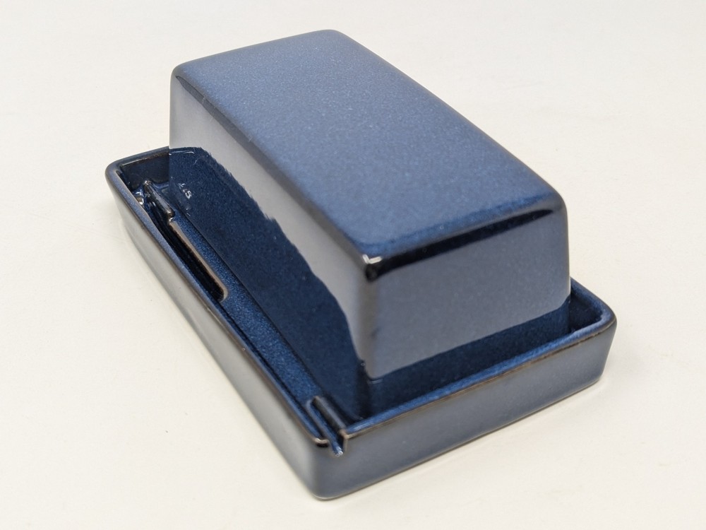 ZERO JAPAN Blue Ceramic Butter Dish