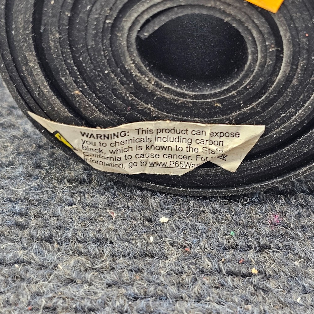 45 001: 8Ft Soft Rubber Sheet Rolls Black