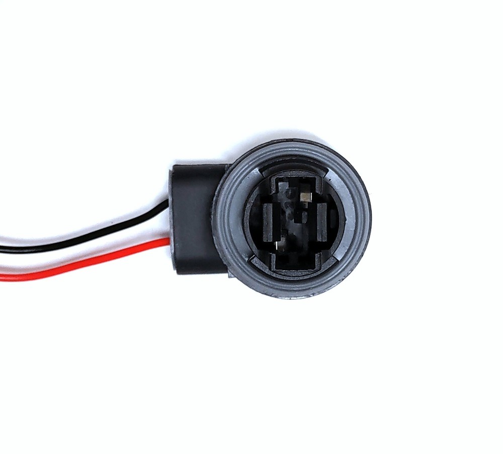 Universal Pigtail Wire Female Socket 3156 Two Harness Back Up Reverse Lamp Bulb