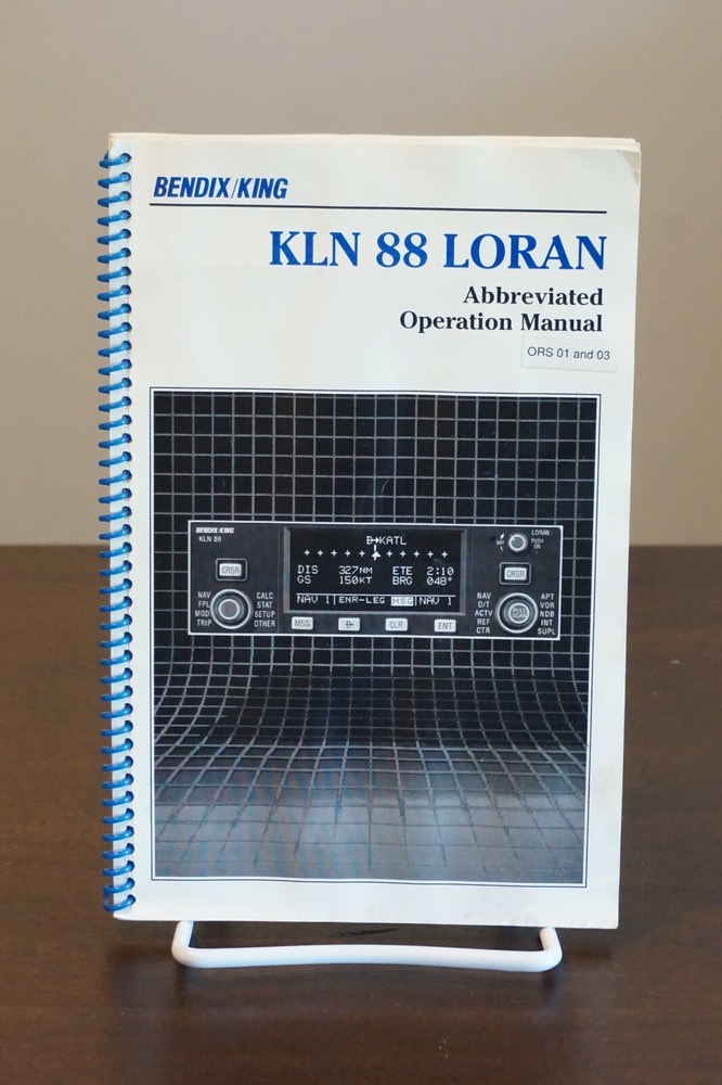 Bendix King KLN 88 Loran Abbreviated Operational Manual