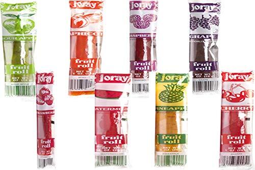 Joray fruit Roll Variety Pack 8 flavors 24-count .75 ounce package