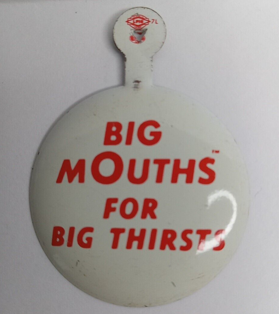 Big Mouths For Big Thirsts Tab Button Pfeiffer Beer Advertising