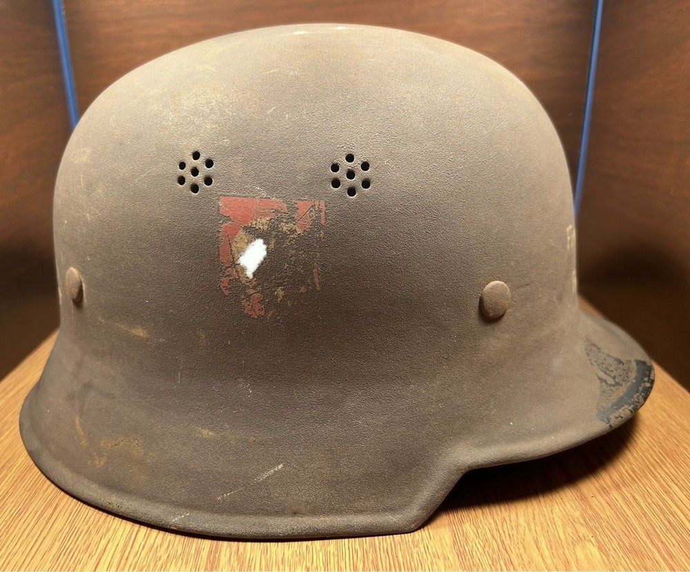 M34 “Salty” German Fire Service Helmet