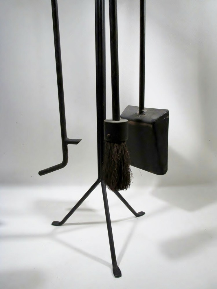 1960s George Nelson Howard Miller Stand Fireplace Tool Set