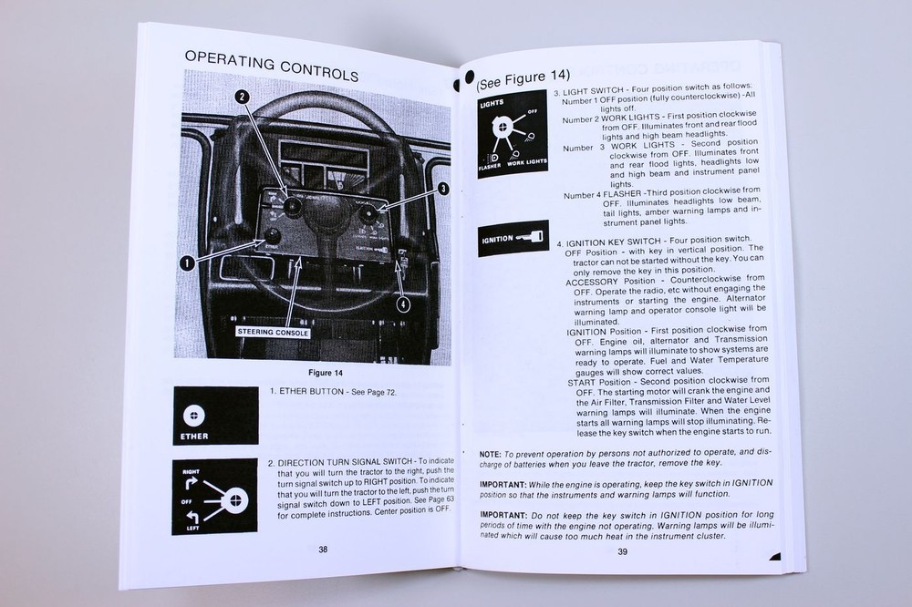 J I Case 2290 Tractor Operators Owners Manual Book Maintenance