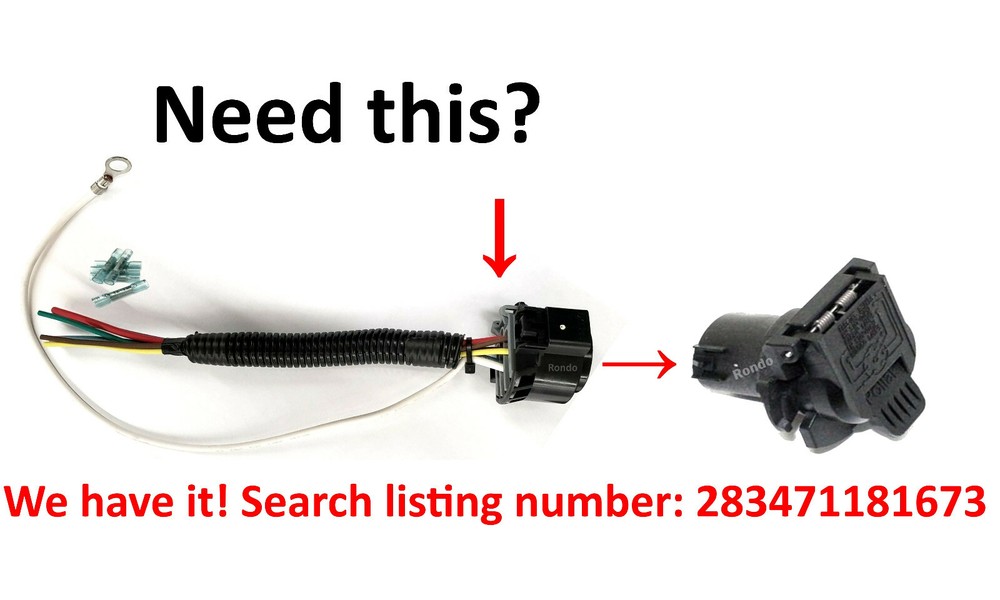 GM 7 way RV plug Vehicle side Light Plug Socket 7flat pin OEM replacement