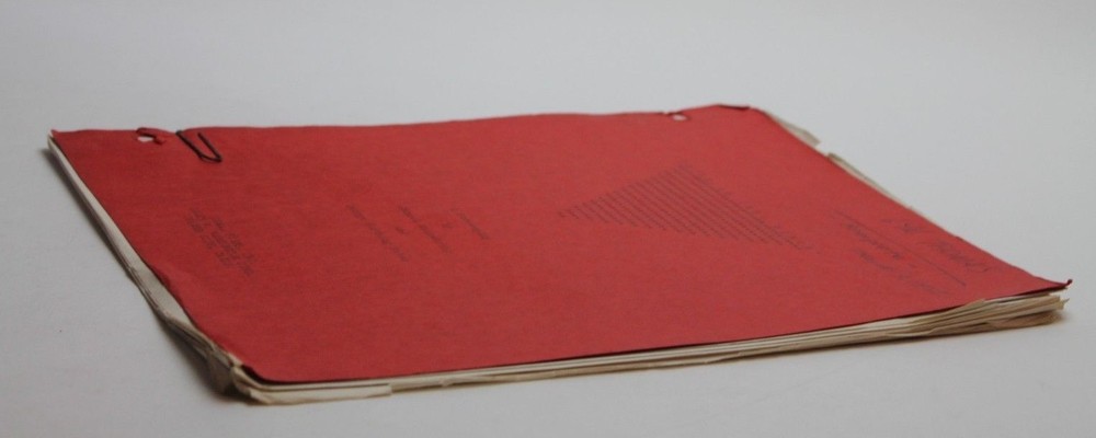 SPACE MASTER X-7 / 1958 SHOOTING SCHEDULE used by Actress Lyn Thomas, Sci Fi