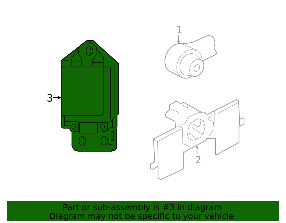 Genuine Nissan Blind Spot Detection System Warning Sensor 284K1-9DL0A