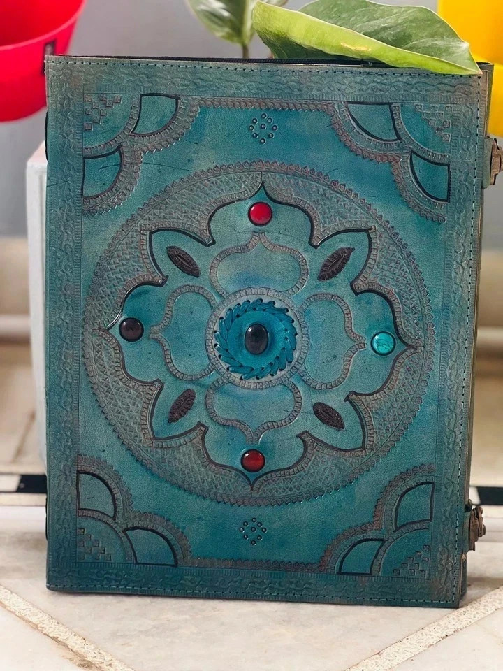 Goat Handmade Prime Blue Leather Journal Seven Stone journal