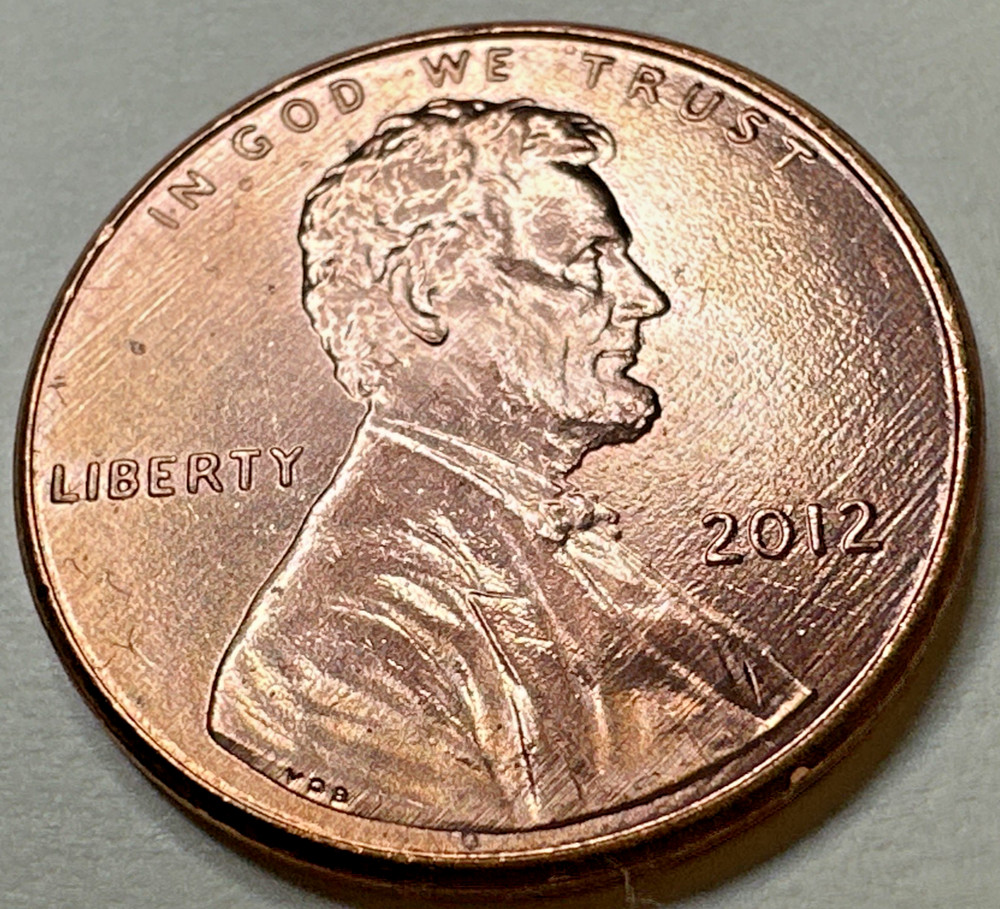 2012 Lincoln Cent Penny (Red) 1C 1622X