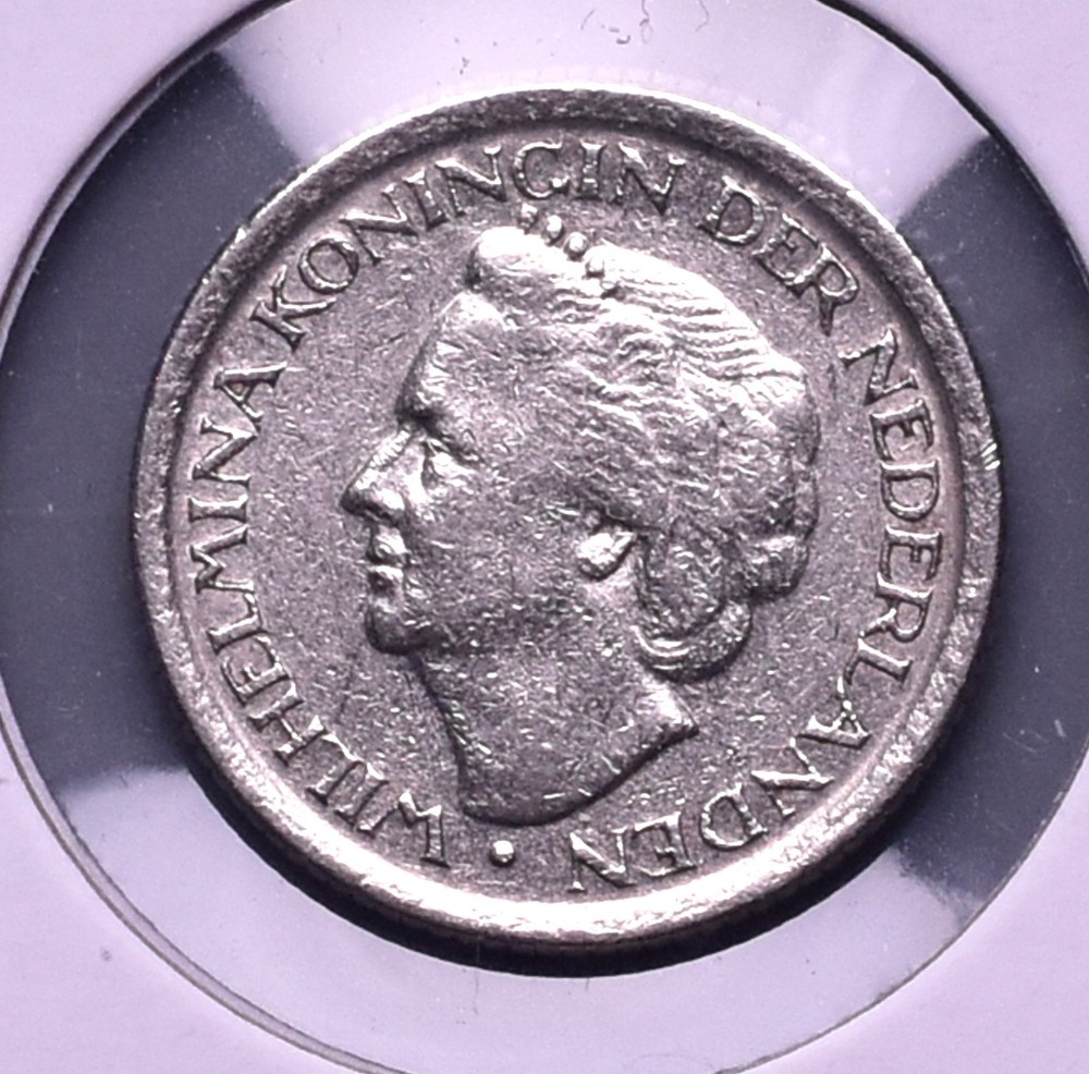 1948 ~ Netherlands 25 Cent Coin ~ *R174