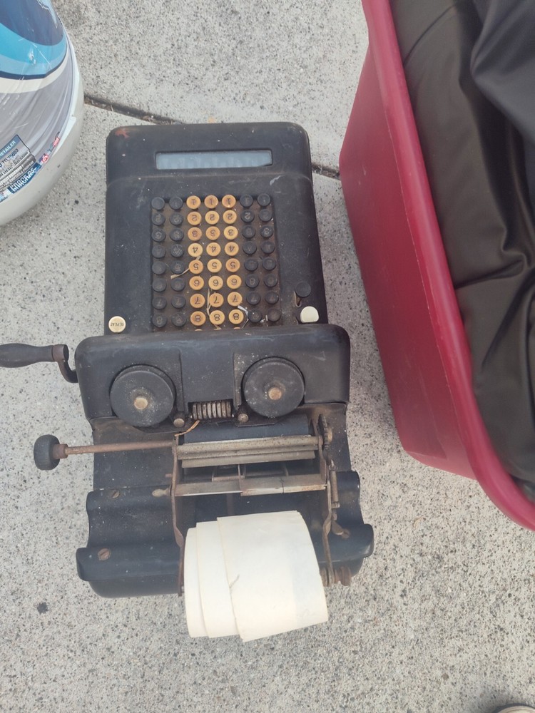 antique burroughs adding machine