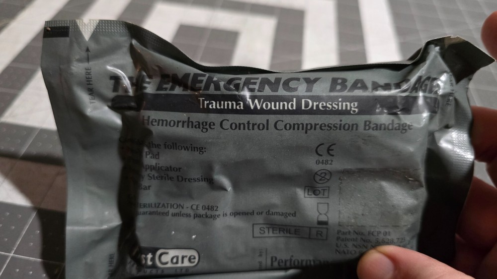 First Care Emergency Hemorrhage Control Compression Bandage Trauma