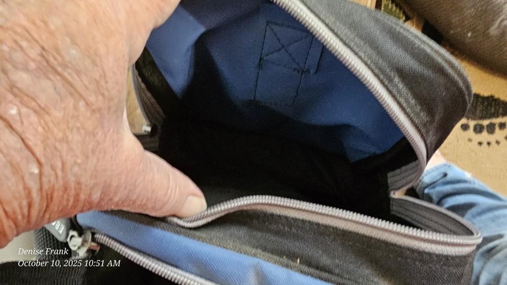 Ebonite Blue/Black Canvas Bowling Bag.