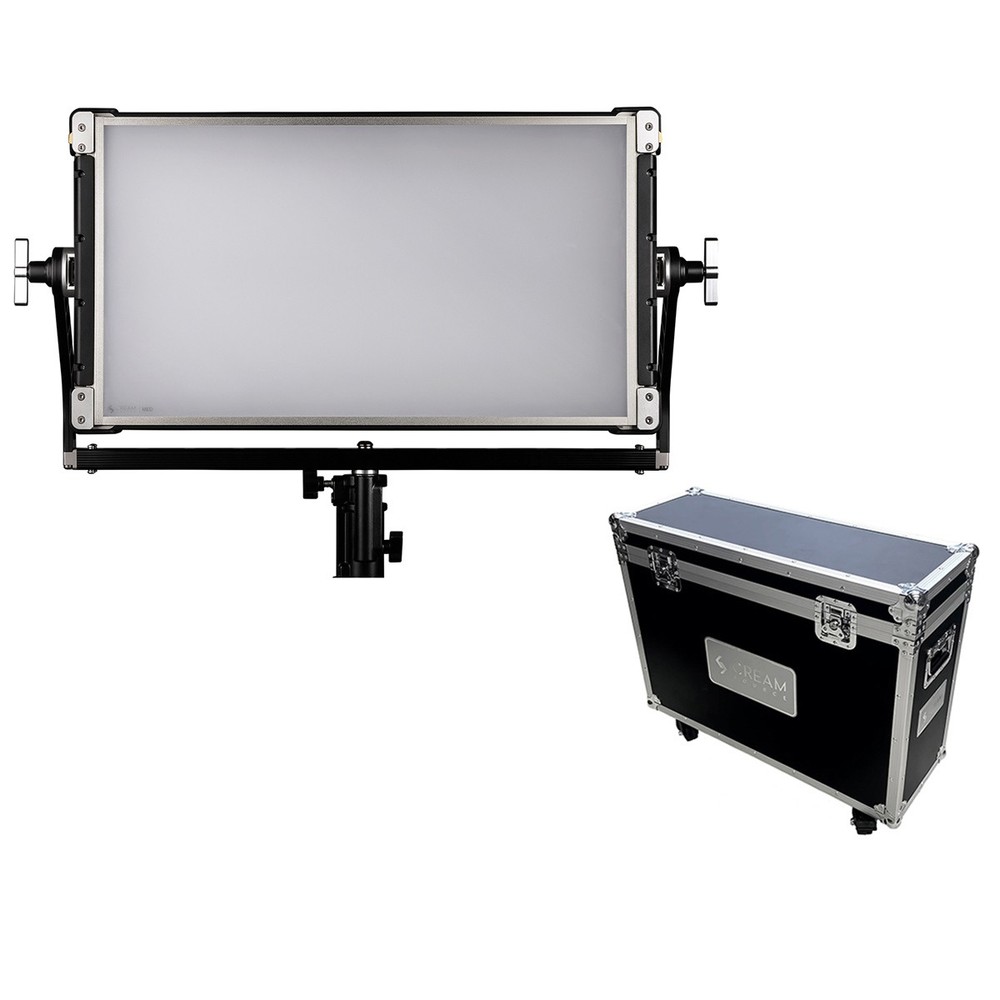 Creamsource Vortex8 Soft 2x1 RRGBBW 650W LED Light with Yoke, Dome Diffuser and