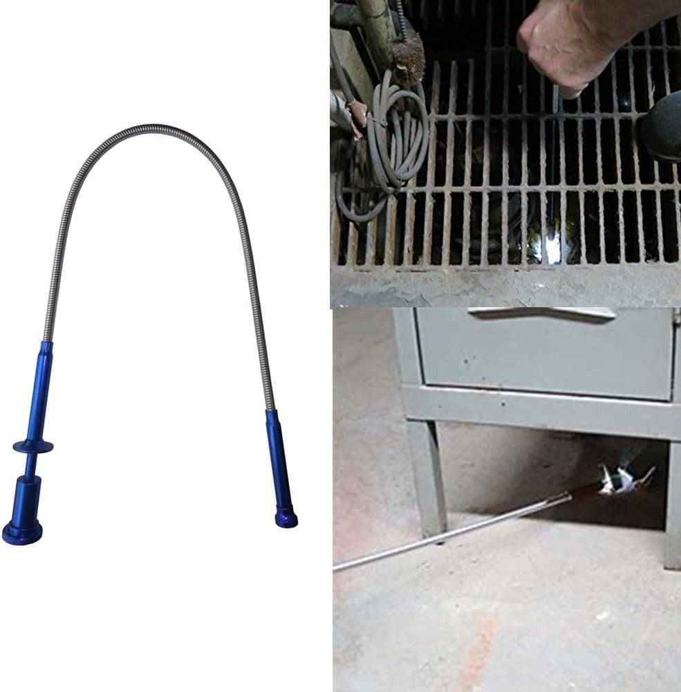 Versatile 62cm Four-Claw Magnetic Grabber Tool with LED Light for Easy Retrieval