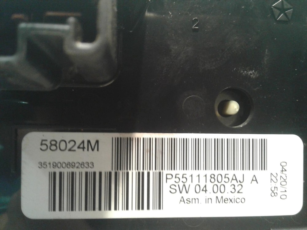 Used A/C Selector Switch fits: 2010 Dodge Caravan AC front dash mounted manual c