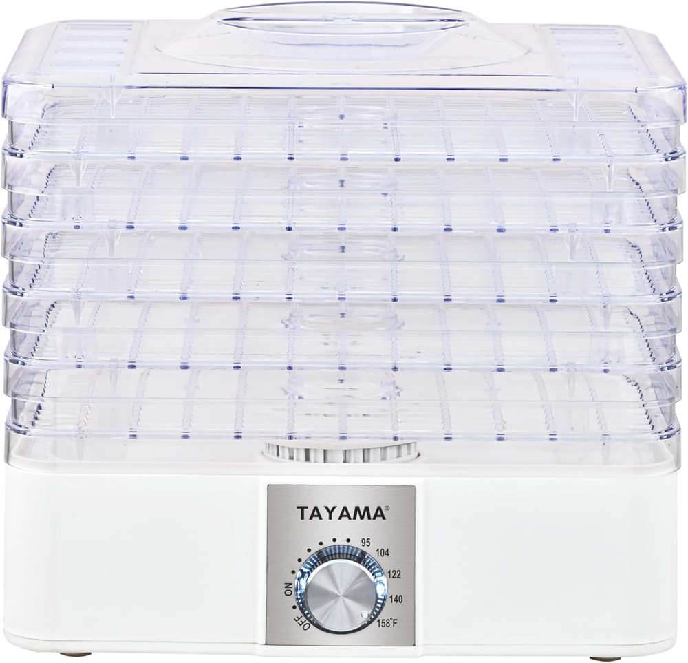 5-Tray Stackable Clear Food Dehydrator