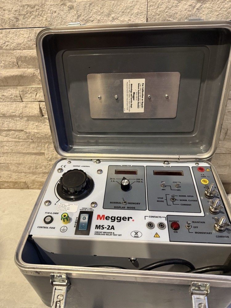 Megger MS-2A Circuit Breaker & Overload Relay Set