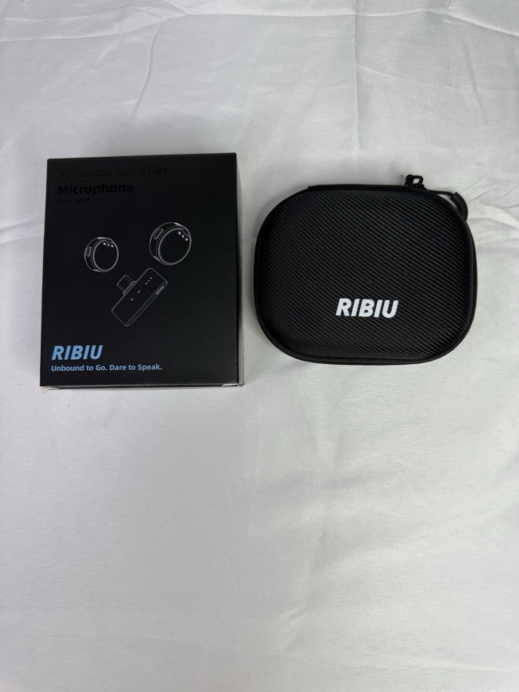 RIBIU Wireless Lavalier Microphone for iPhone/Android/PC Noise Cancellation