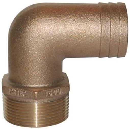 Groco 1-1/4Innpt-90 X 1-1/4Inhose PTHC-1250