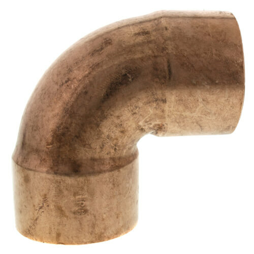 2" Copper 90° Elbow - Perfect for Distilling Columns - Fits standard 2 inch pipe