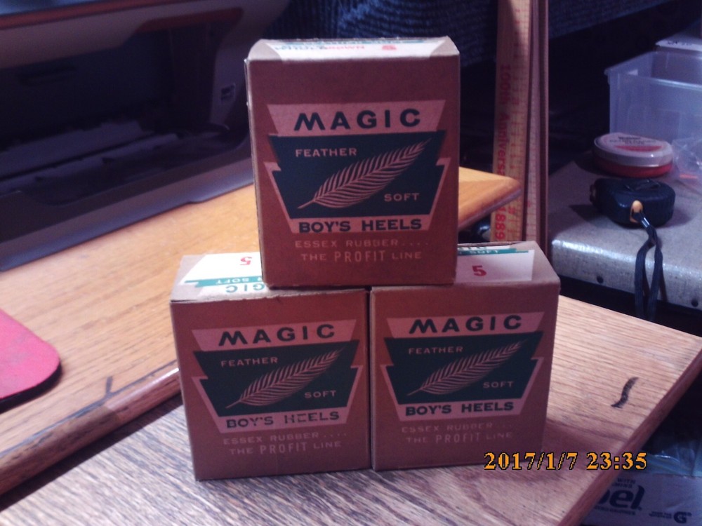 NOS Magic Feather Boys Heeels Brown