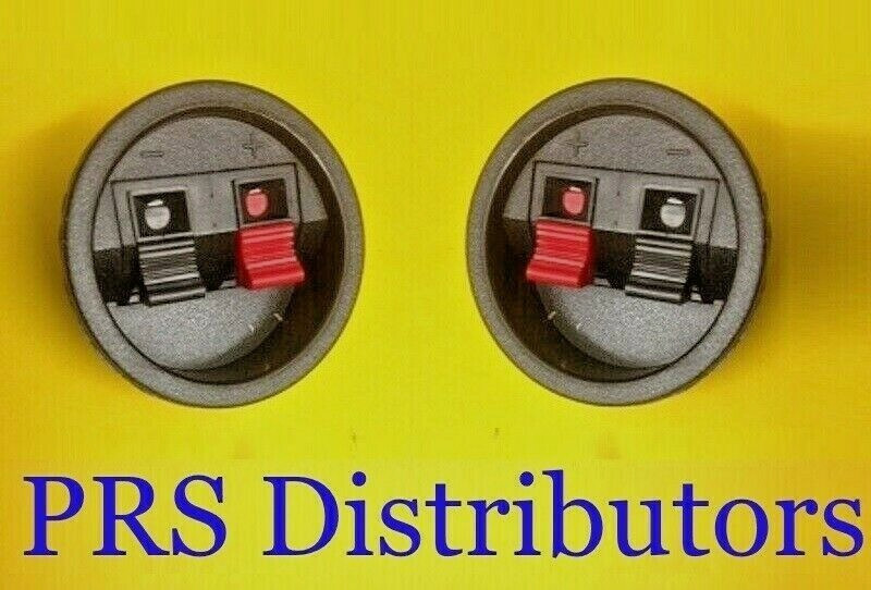 Round Subwoofer Speaker Box Terminals Cups Spring Connector Plug Box 2 Pieces