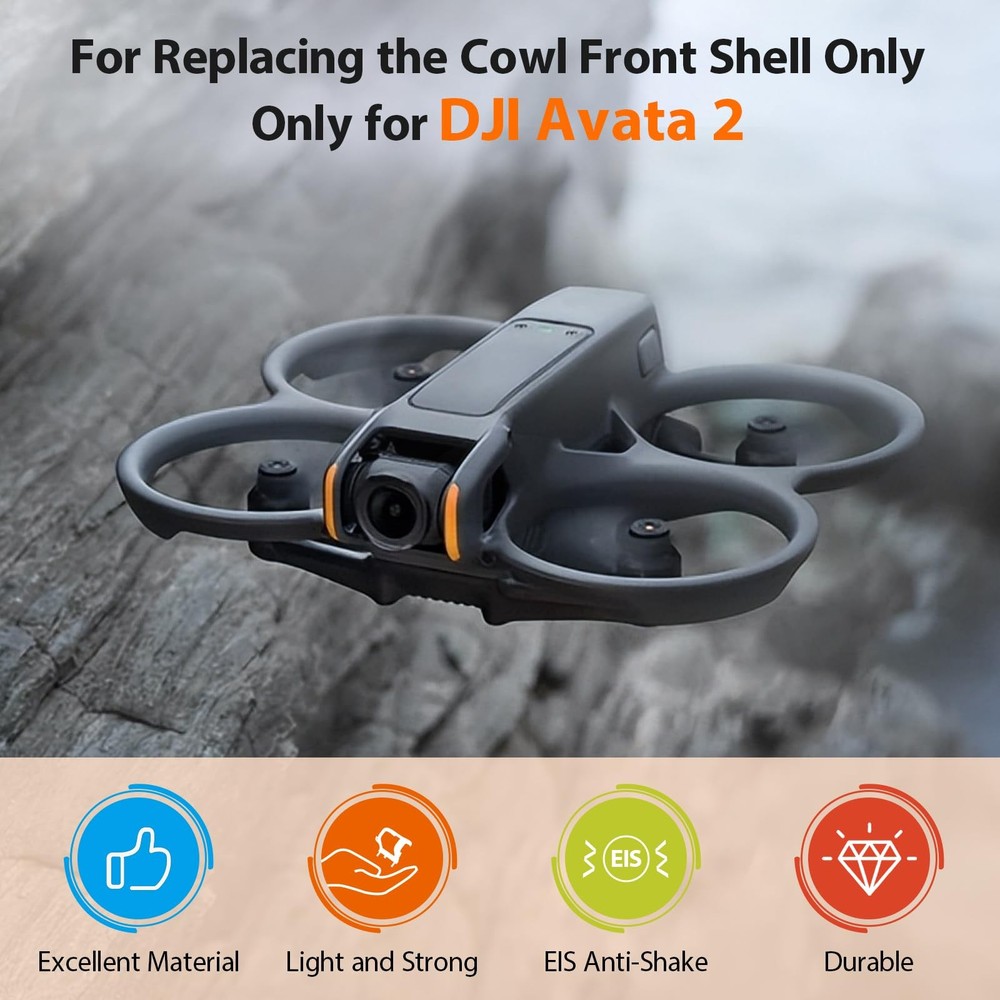 for DJI Avata 2 Gimbal Bumper Camera Front Frame Replacement for Avata 2 Dron...