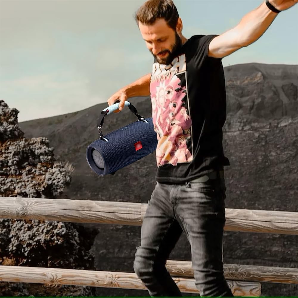 JBL Speaker Handle Strap & Shoulder Belt Replacement, Adjustable Blue