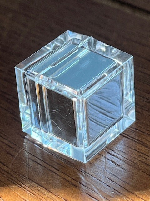 Ruthenium density cube, produced by Luciteria