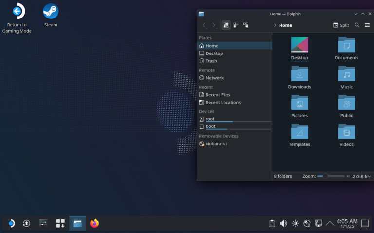 Nobara 42 Linux Bootable USB Flash Drive For Handheld Devices