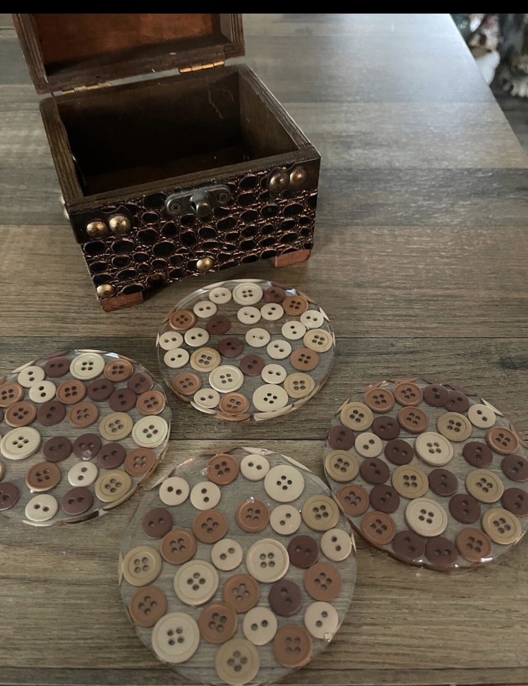 handmade resin coasters