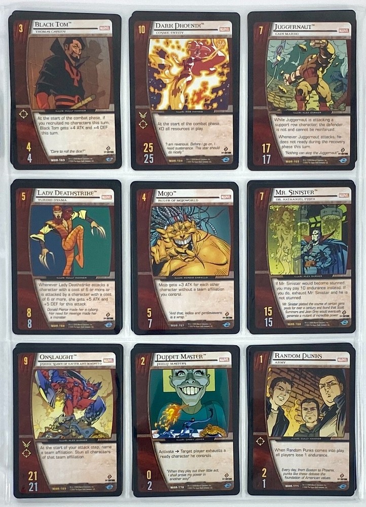 VS System Marvel Origins MOR 2004 220/220 COMPLETE SET NM