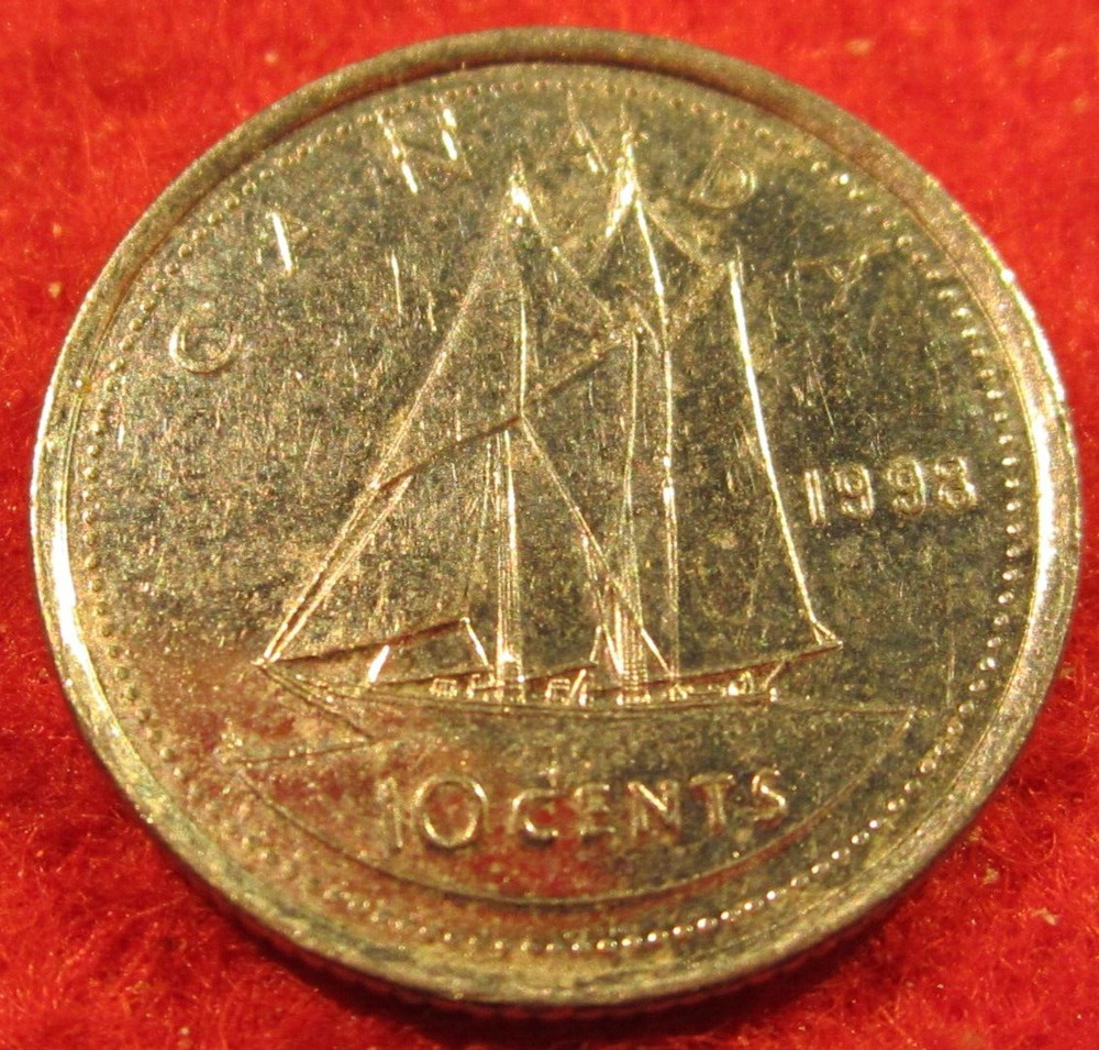 1998 Canadian Ten Cent Coin/Dime - Circulated