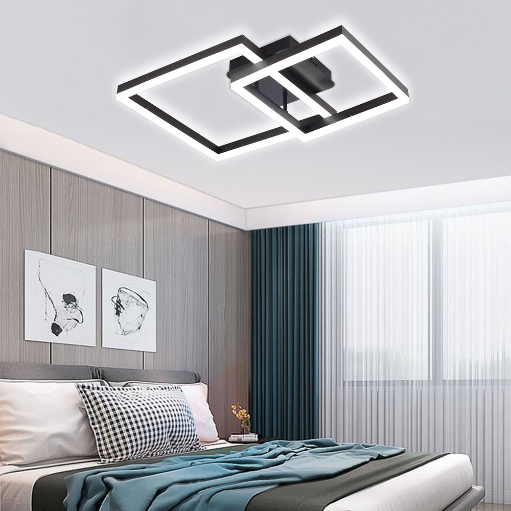 Modern Ceiling Light LED Chandelier Dimmable Flush Mount Pendent Light