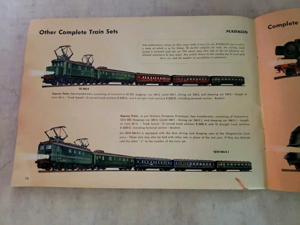 Vintage Marklin D 53 Eo.P. Catalog