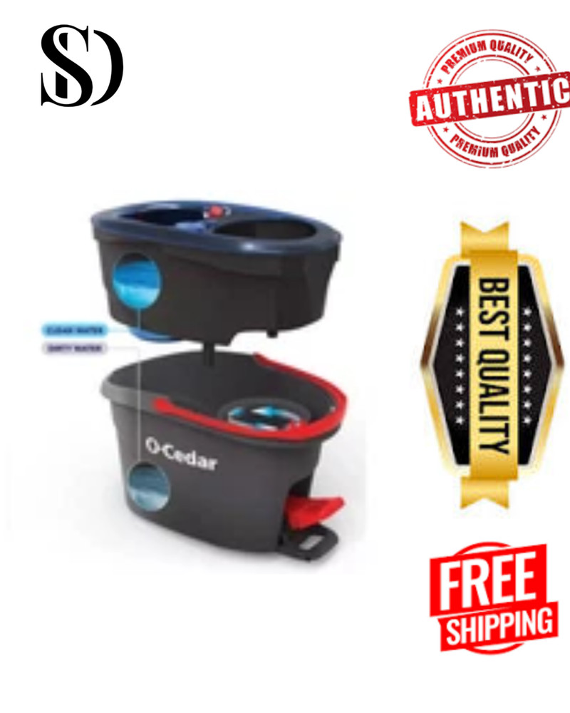 O-Cedar Easywring Rinseclean Microfiber Spin Mop & Bucket Floor Cleaning System,