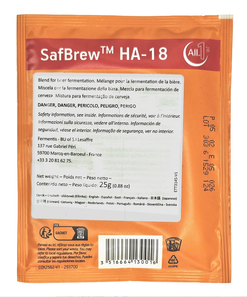 Fermentis SafBrew HA-18 25 Grams