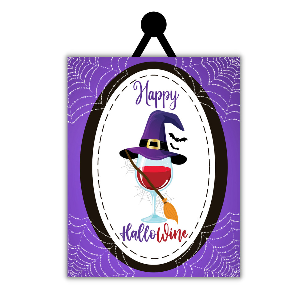 Happy Hallowine Sign or Plaques