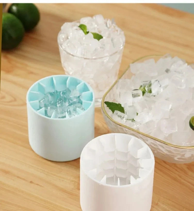 Silicone Ice Cube Mold Round Ice Maker - DIY Ice Bucket Barware Tools*