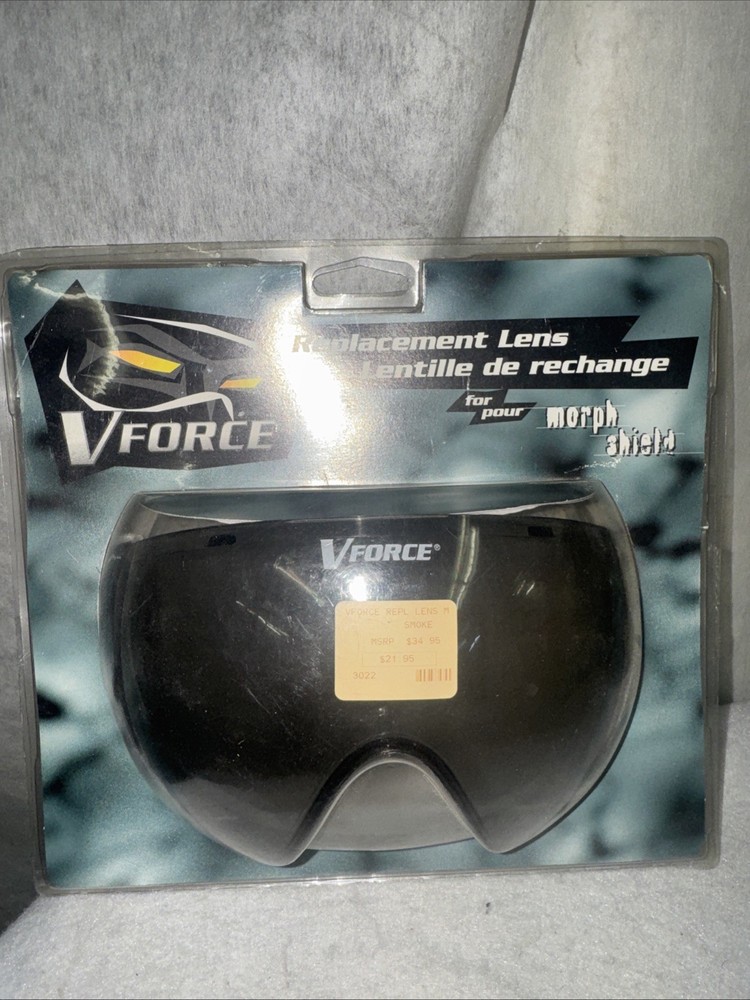 NOS Vintage VForce Paintball Morph Shield Polycarbonate Lens Replacement Smoke