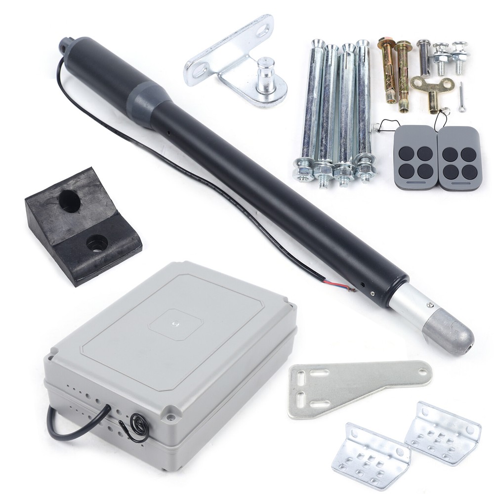 Automatic Gate Opener Kit Single Swing Gate Operator 325lbs w/ Remote Control
