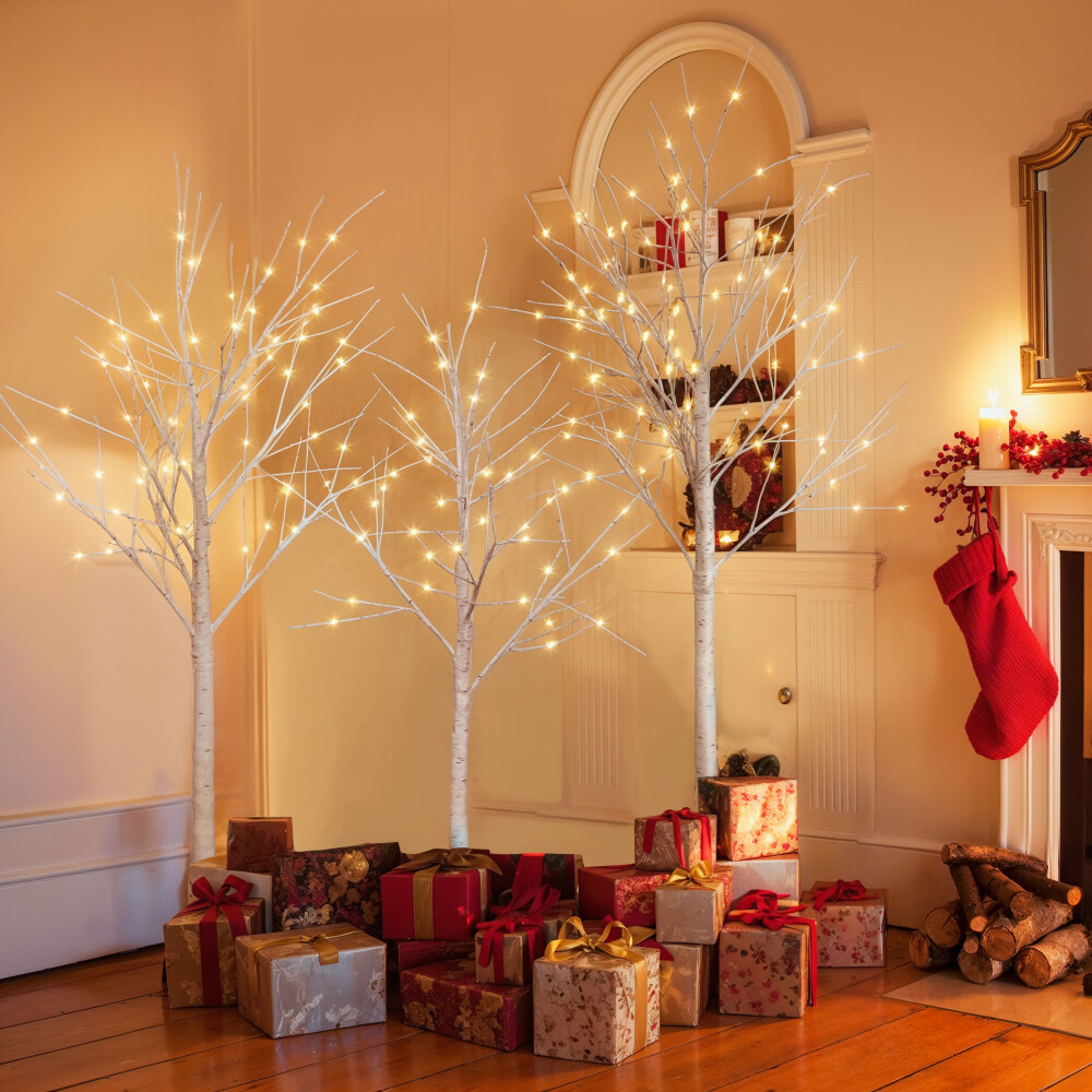 Artificial Tree w/ LED Lights Christmas Tree for ​Decoration Inside and Outside