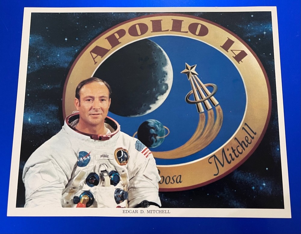 EDGAR MITCHELL APOLLO 14 NASA LITHO NM