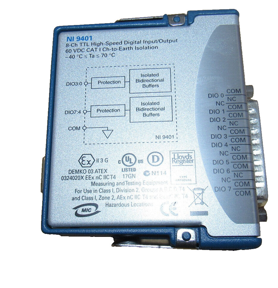 National Instruments NI 9401 8CH TTL High-speed Digital Input/output Module
