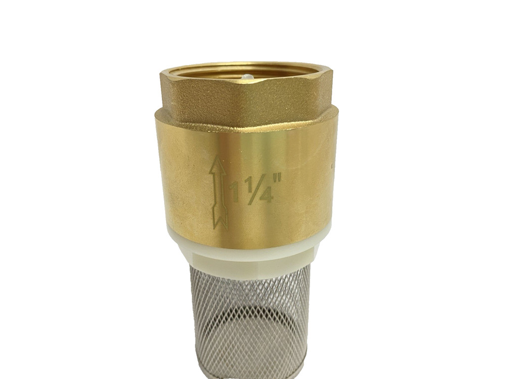 Foot Valve 1-1/4" Brass Check