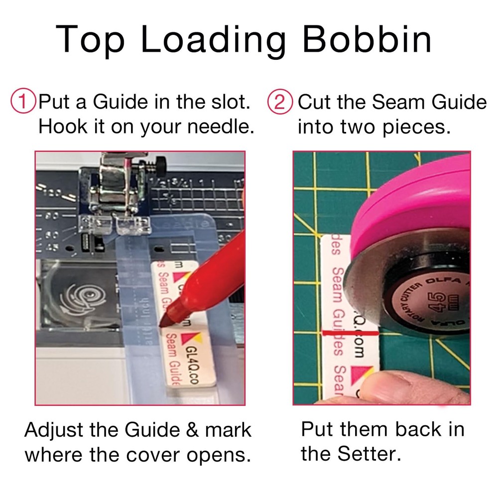 Easy Seam Guide set Guidelines4Quilting sewing accessory tool