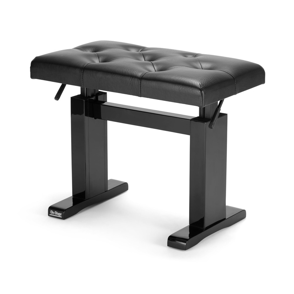 Height Adjustable Piano Bench Padded - On-Stage