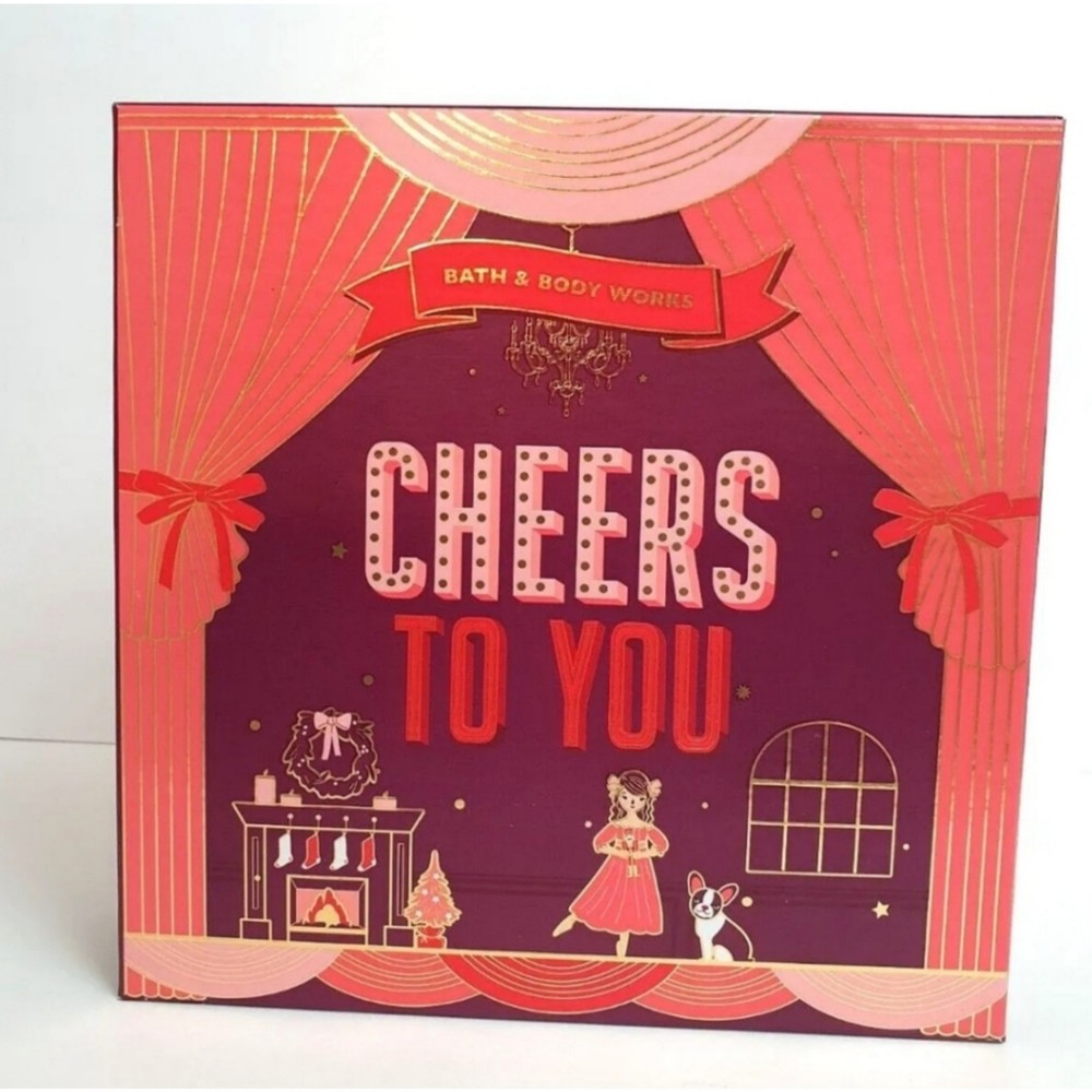 Bath & Body Works Cheers To You Nutcracker Empty Red Gift Box